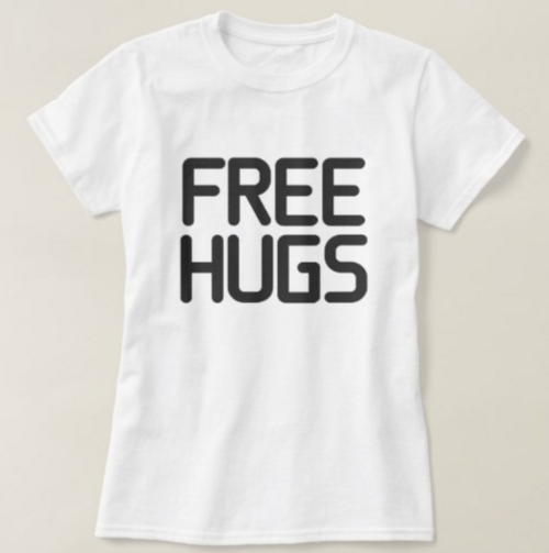 free hugs t-shirt for women