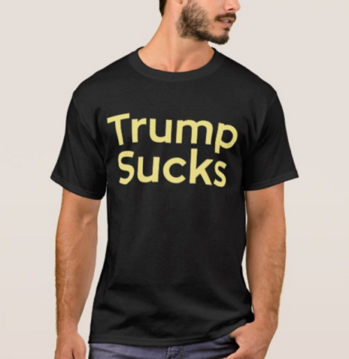 Trump sucks tee