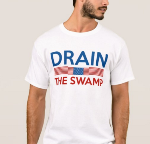 Drain The Swamp White Tee