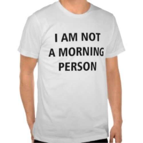 I Am Not A Morning Person T-shirt