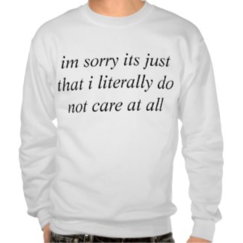 Literally Don’t Care At All Sweater