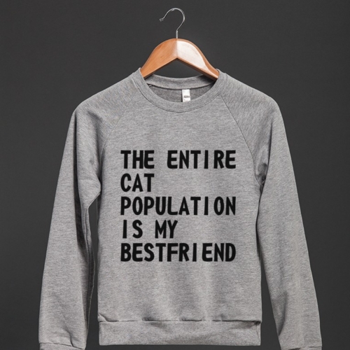 The Entire Cat Population Is My Bestfriend Sweater